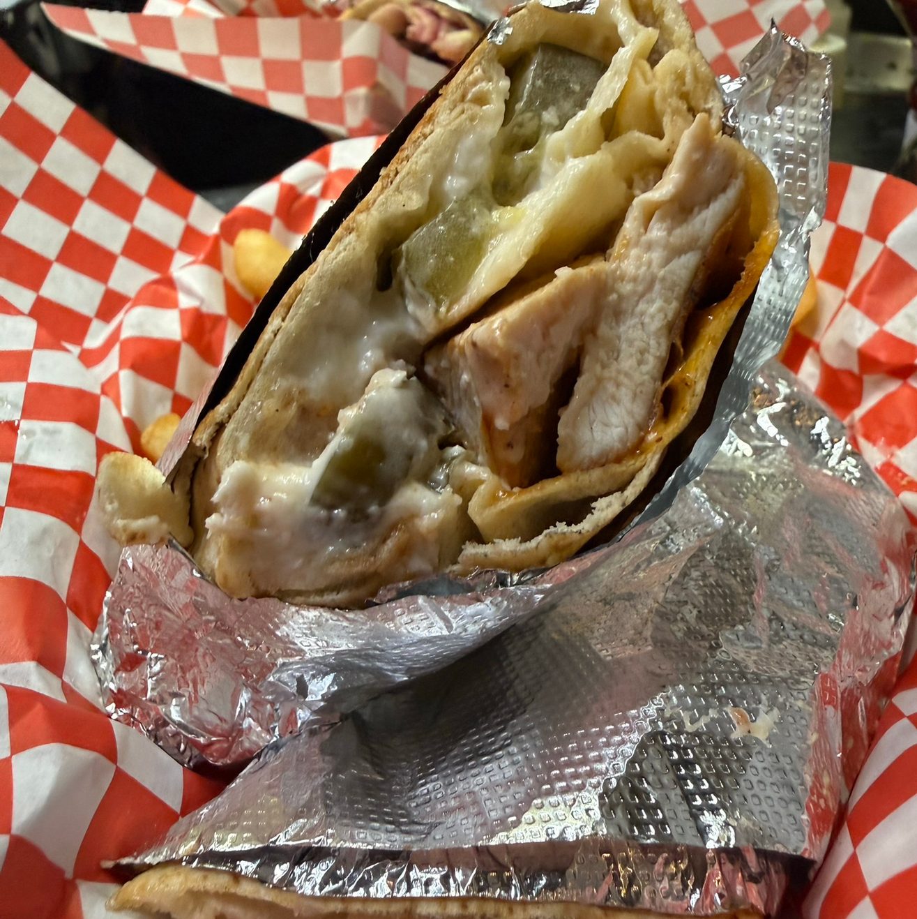 Chicken Kabob Wrap.