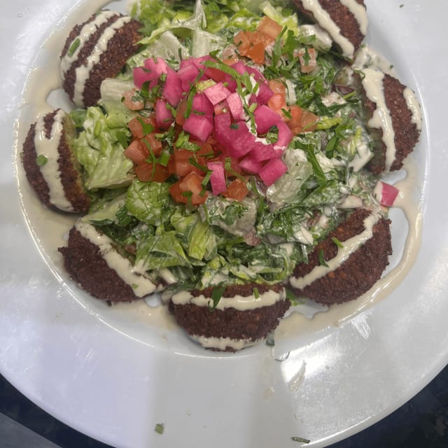 Falafel Salad Tray.