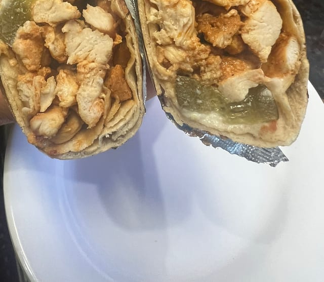 Chicken Shawarma Wrap.
