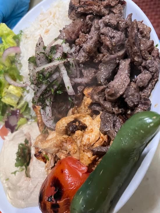 Plate Beef Shawarma.