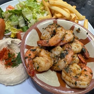 Plate Shrimp Kabob
