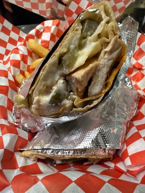 Chicken Kabob Wrap.